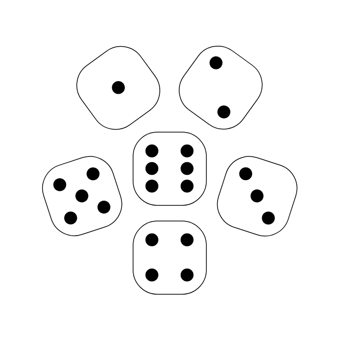 6 Dice Logo